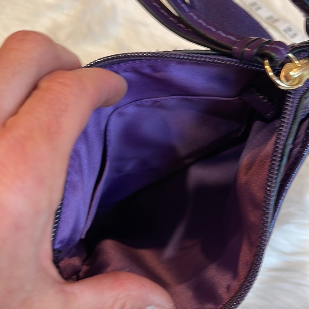 Coach- Purple Python Embossed Crossbody Beautiful… - image 6